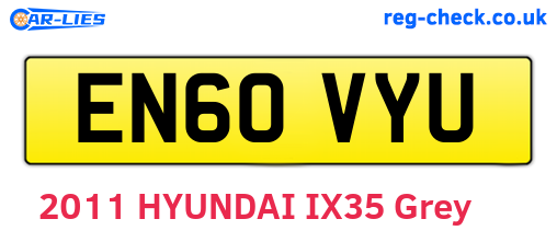EN60VYU are the vehicle registration plates.