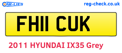 FH11CUK are the vehicle registration plates.