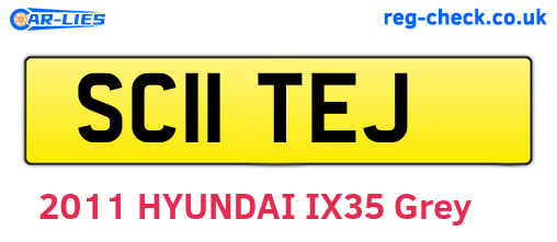 SC11TEJ are the vehicle registration plates.