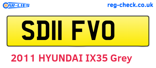 SD11FVO are the vehicle registration plates.
