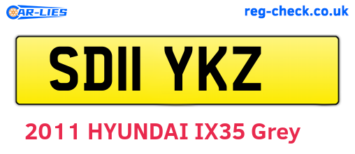SD11YKZ are the vehicle registration plates.