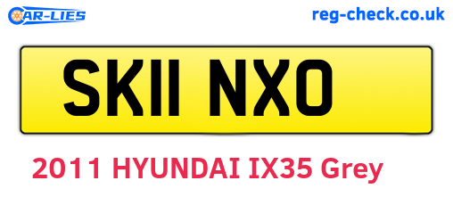 SK11NXO are the vehicle registration plates.