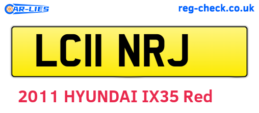 LC11NRJ are the vehicle registration plates.