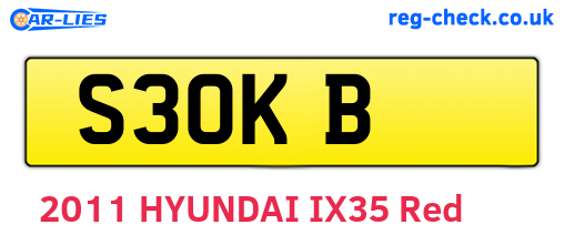 S3OKB are the vehicle registration plates.