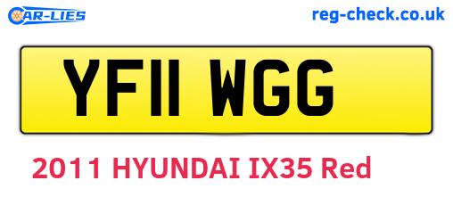 YF11WGG are the vehicle registration plates.