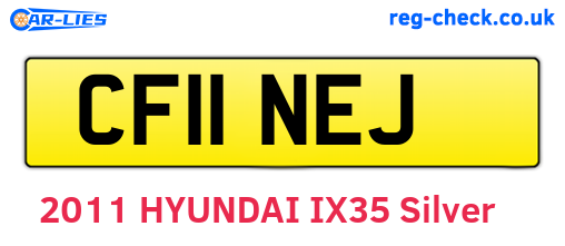 CF11NEJ are the vehicle registration plates.