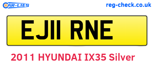 EJ11RNE are the vehicle registration plates.