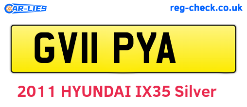 GV11PYA are the vehicle registration plates.