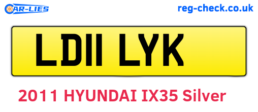 LD11LYK are the vehicle registration plates.