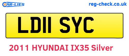 LD11SYC are the vehicle registration plates.