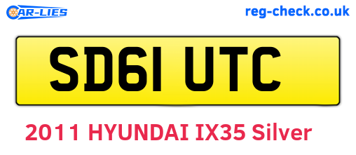 SD61UTC are the vehicle registration plates.
