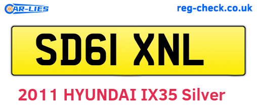 SD61XNL are the vehicle registration plates.