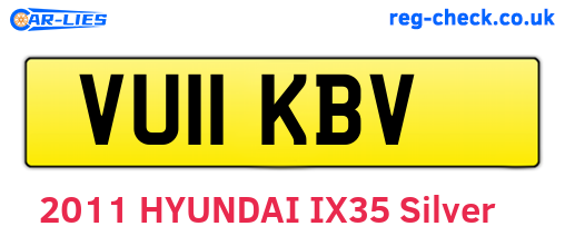 VU11KBV are the vehicle registration plates.