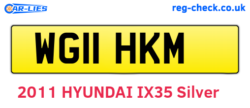 WG11HKM are the vehicle registration plates.