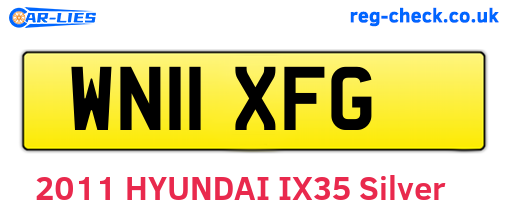 WN11XFG are the vehicle registration plates.
