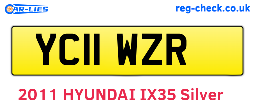 YC11WZR are the vehicle registration plates.