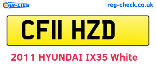 CF11HZD are the vehicle registration plates.