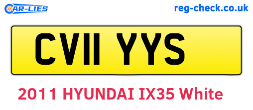 CV11YYS are the vehicle registration plates.