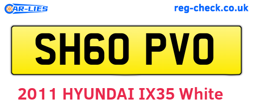 SH60PVO are the vehicle registration plates.