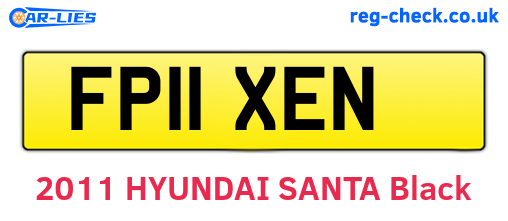 FP11XEN are the vehicle registration plates.