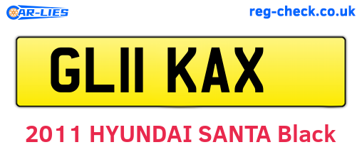 GL11KAX are the vehicle registration plates.