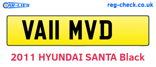 VA11MVD are the vehicle registration plates.