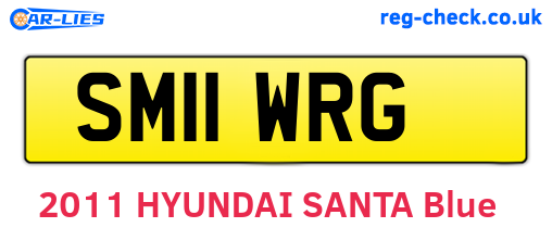 SM11WRG are the vehicle registration plates.