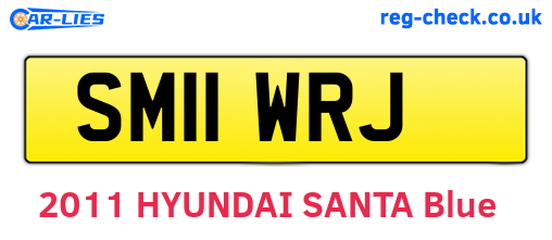 SM11WRJ are the vehicle registration plates.