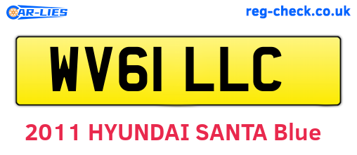 WV61LLC are the vehicle registration plates.