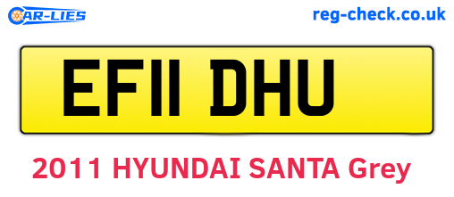 EF11DHU are the vehicle registration plates.