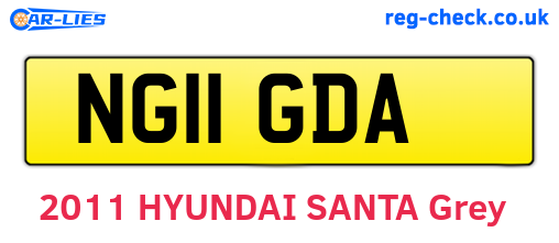NG11GDA are the vehicle registration plates.