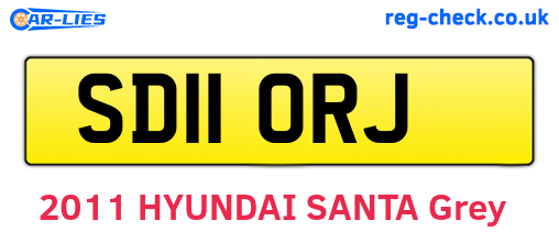 SD11ORJ are the vehicle registration plates.