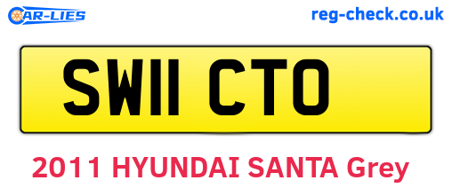 SW11CTO are the vehicle registration plates.