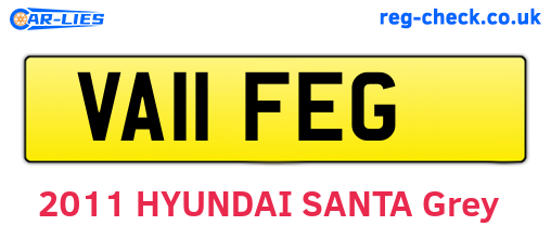 VA11FEG are the vehicle registration plates.