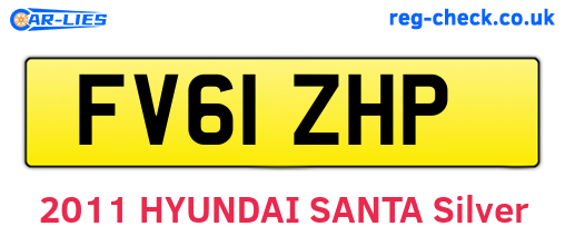 FV61ZHP are the vehicle registration plates.