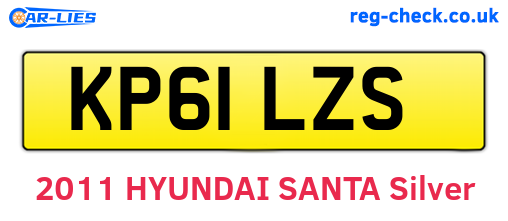 KP61LZS are the vehicle registration plates.