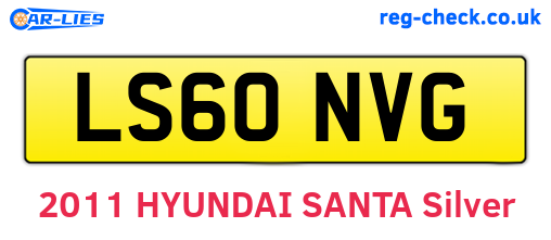 LS60NVG are the vehicle registration plates.