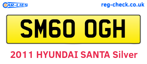 SM60OGH are the vehicle registration plates.