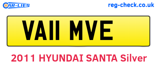 VA11MVE are the vehicle registration plates.