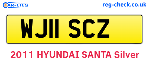 WJ11SCZ are the vehicle registration plates.