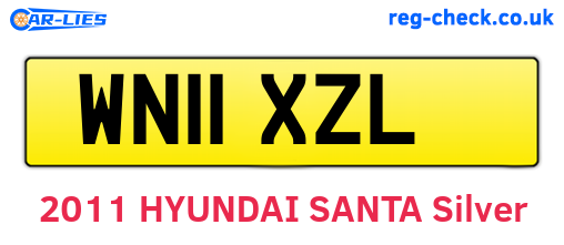 WN11XZL are the vehicle registration plates.