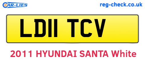 LD11TCV are the vehicle registration plates.