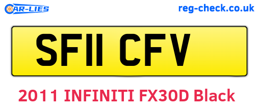 SF11CFV are the vehicle registration plates.