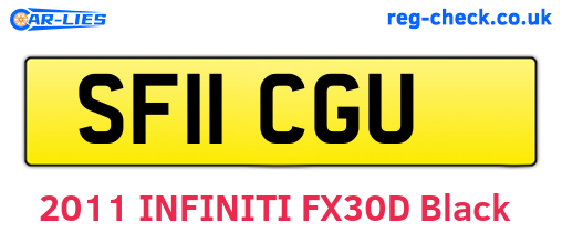 SF11CGU are the vehicle registration plates.