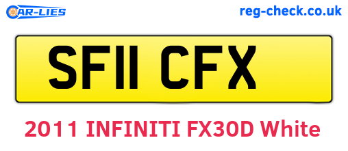 SF11CFX are the vehicle registration plates.