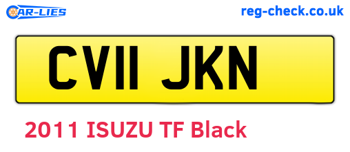CV11JKN are the vehicle registration plates.