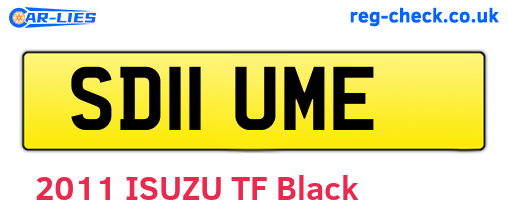 SD11UME are the vehicle registration plates.