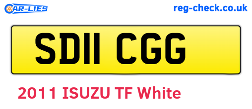 SD11CGG are the vehicle registration plates.