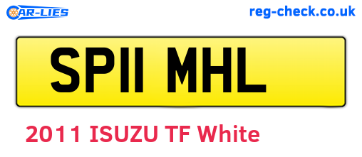 SP11MHL are the vehicle registration plates.