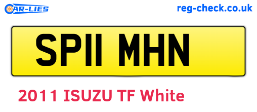 SP11MHN are the vehicle registration plates.